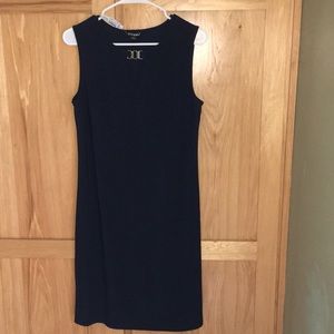 Roz & Ali navy career nice sleeveless dress New
